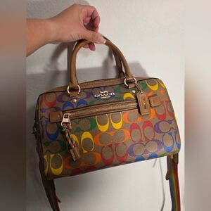 SOLD 🚫Coach Pride Signature Satchel 2Way Bag